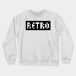 Retro Pixel Text Crewneck Sweatshirt